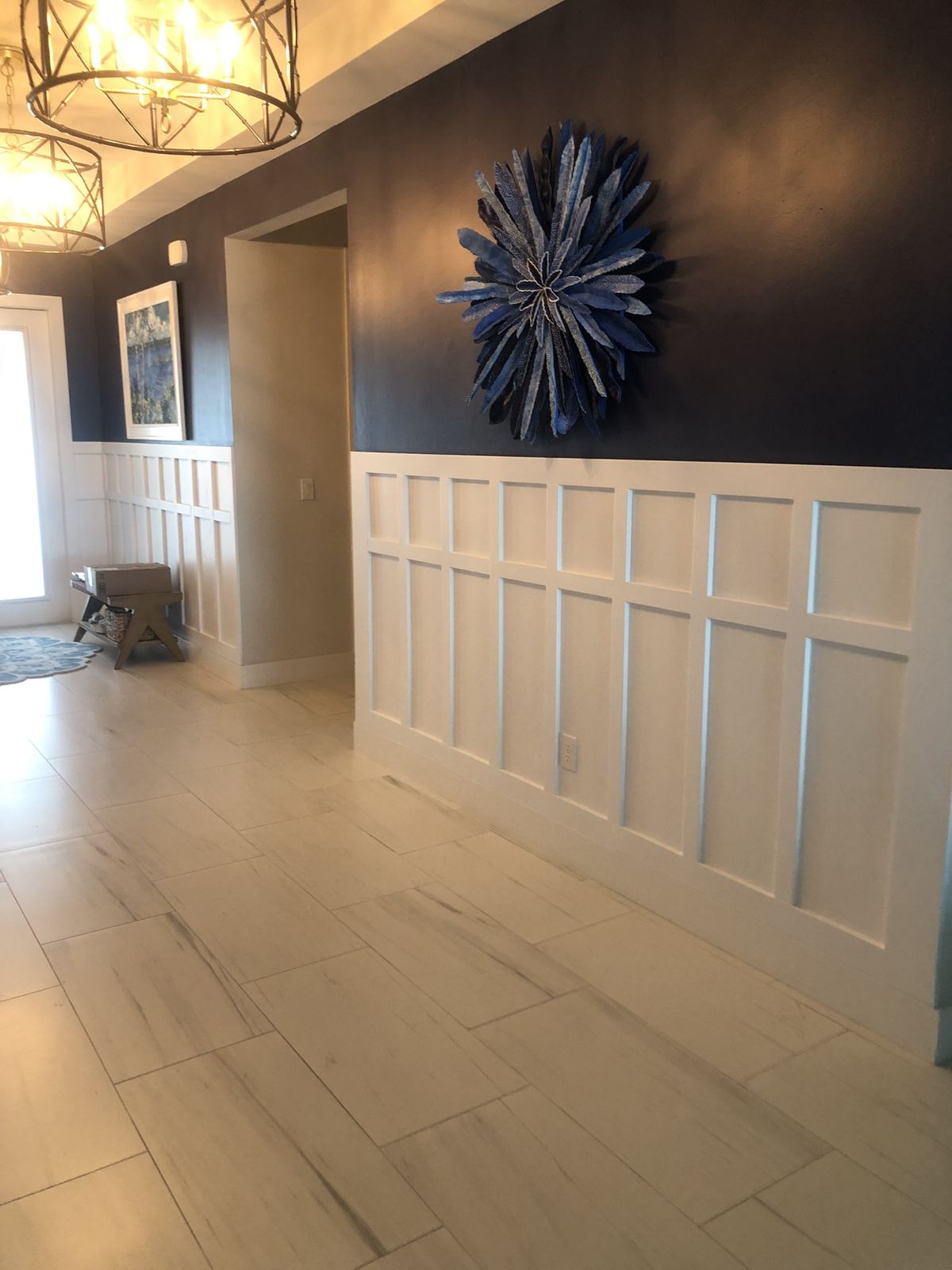 Half Wall Board N Batten Right — Babcock Handyman Services