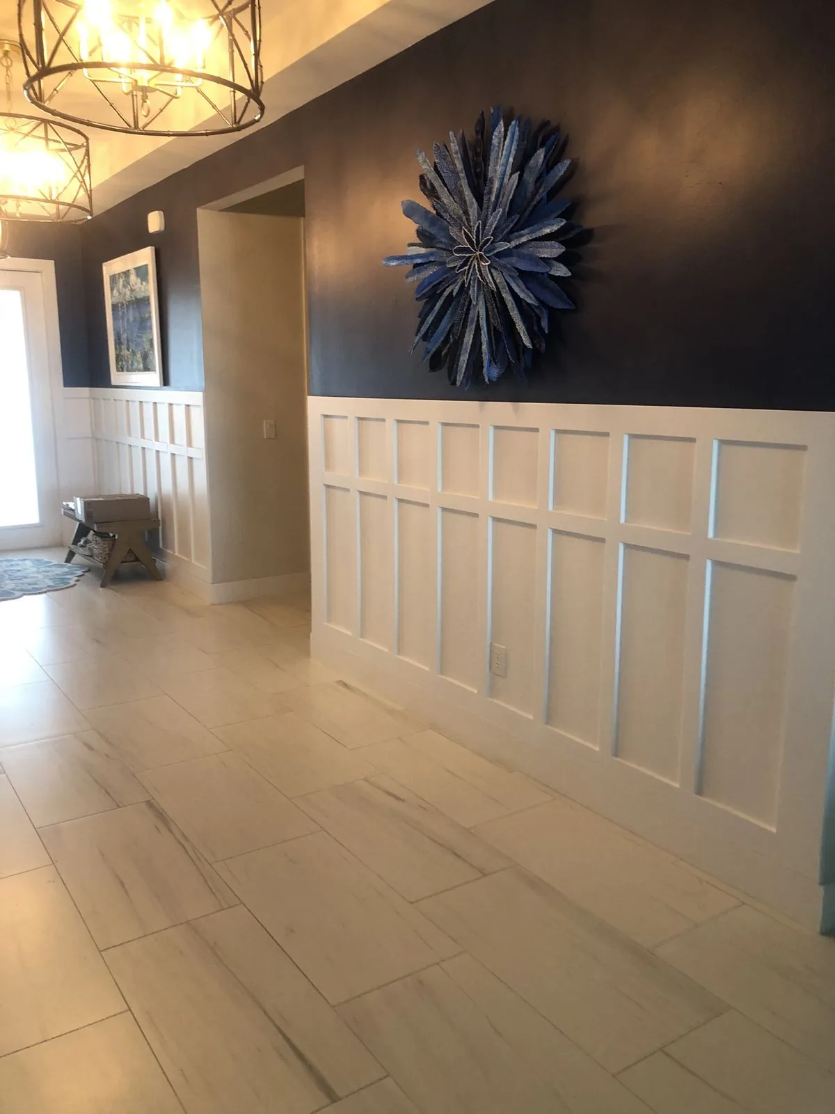 Half Wall Board N Batten Right — Babcock Handyman Services