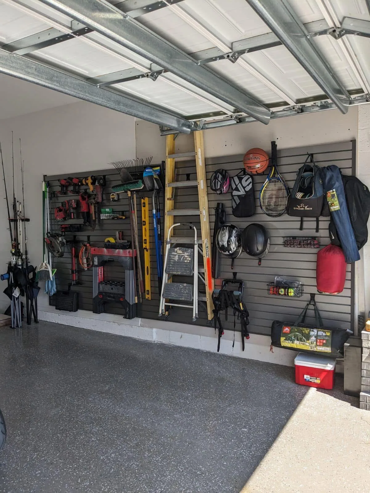 Double Slatwall With Tools — Babcock Handyman Services
