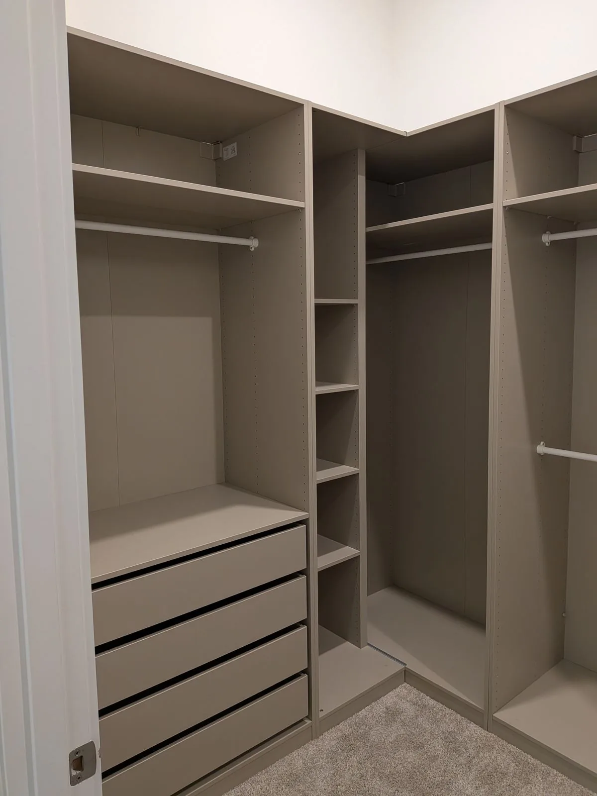 Master Closet Left — Babcock Handyman Services