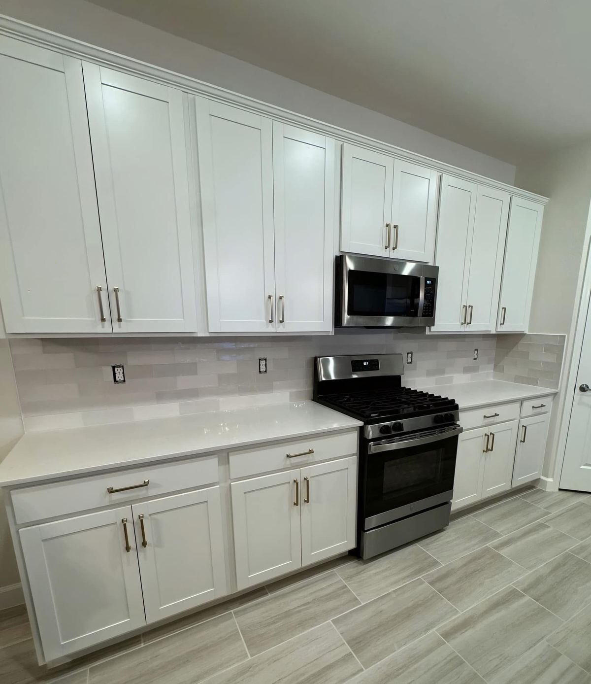 Grey Subway Backsplash Large — Babcock Handyman Services