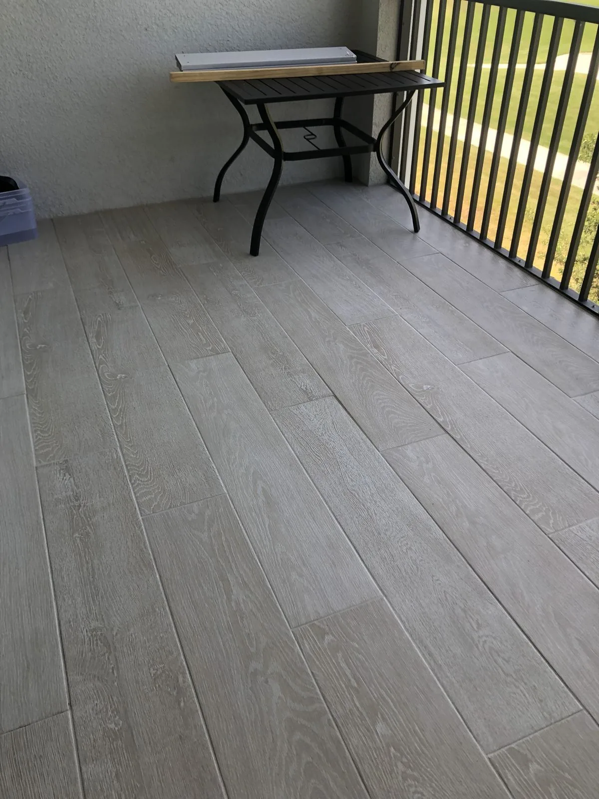 Wood Look Tile Flooring Lanai — Babcock Handyman Services