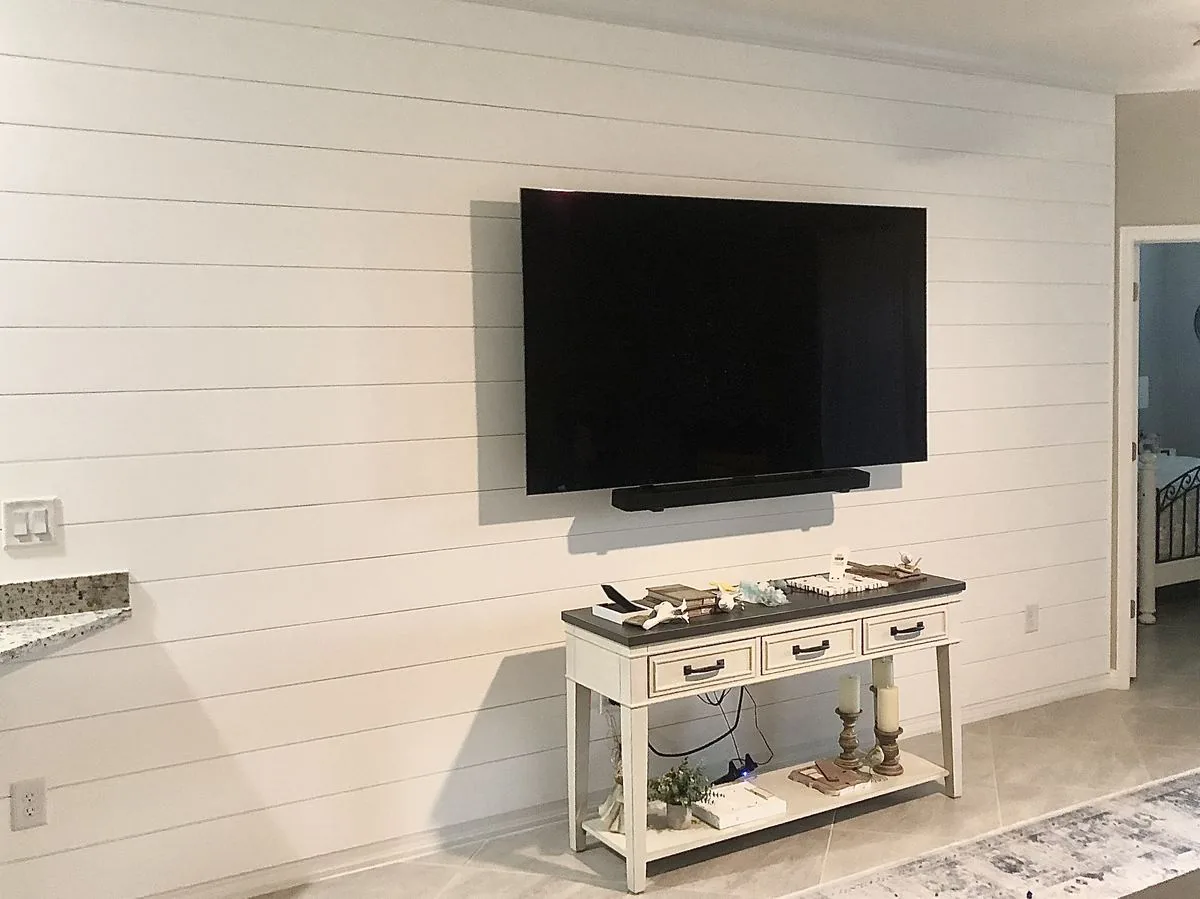 Shiplap Tv Wall 7In — Babcock Handyman Services
